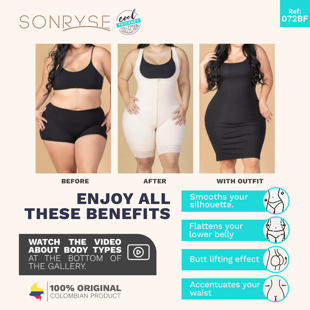 Fajas Sonryse Butt Lifter Tummy Control Shapewear Bodysuit –