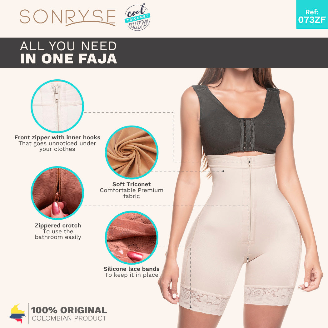 High Rise Butt Lifting Shapewear Shorts for Women SONRYSE TR73ZF – Fajas  Colombianas Shop