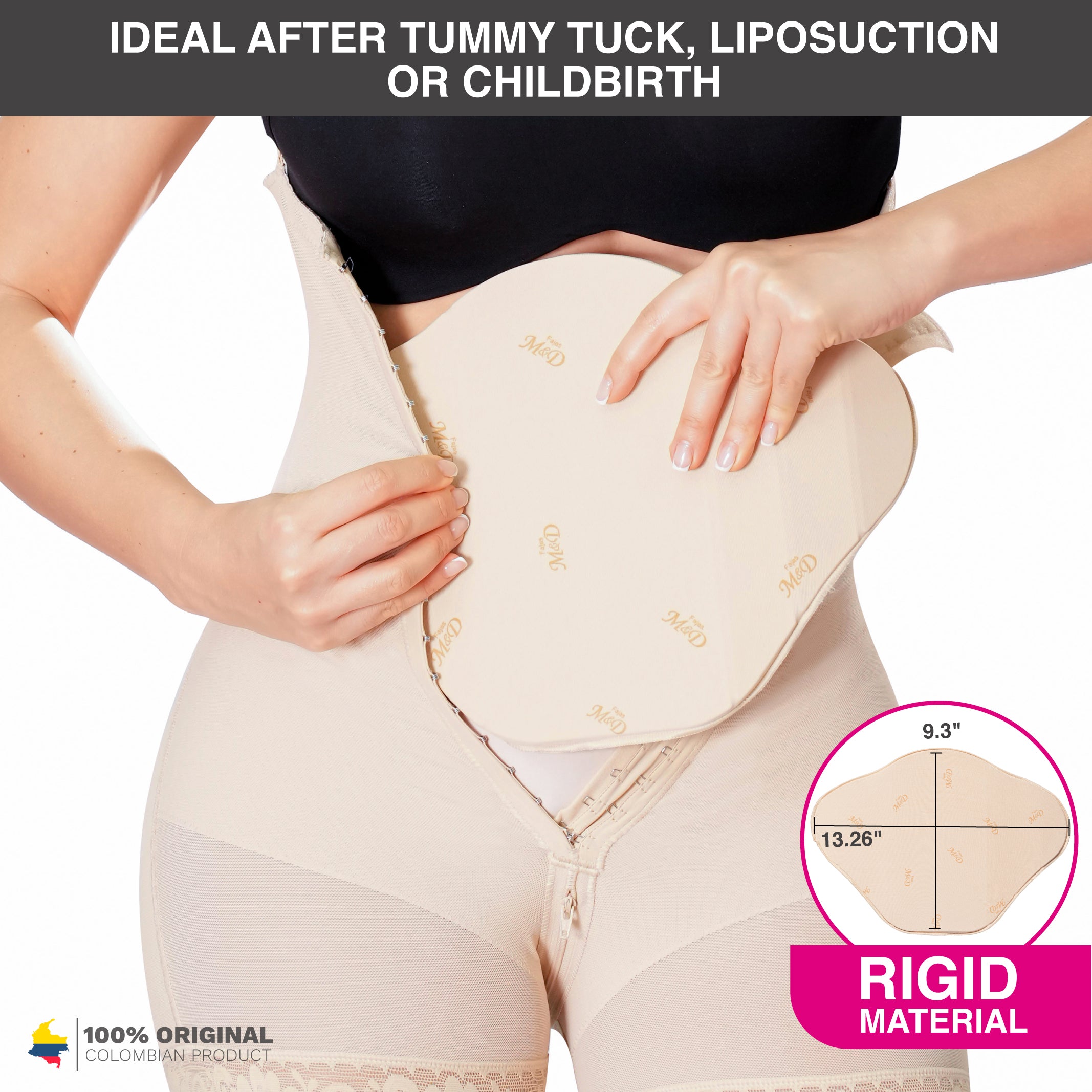 M&D Fajas Colombianas Post Surgery Tummy Tuck Compression Garment