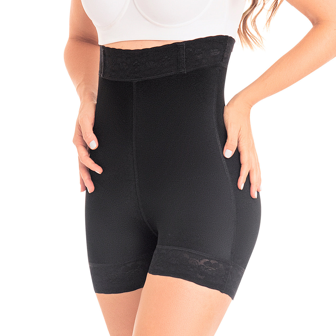 M&D Shapewear: 0216 - Extra High-Waisted Compression Shorts