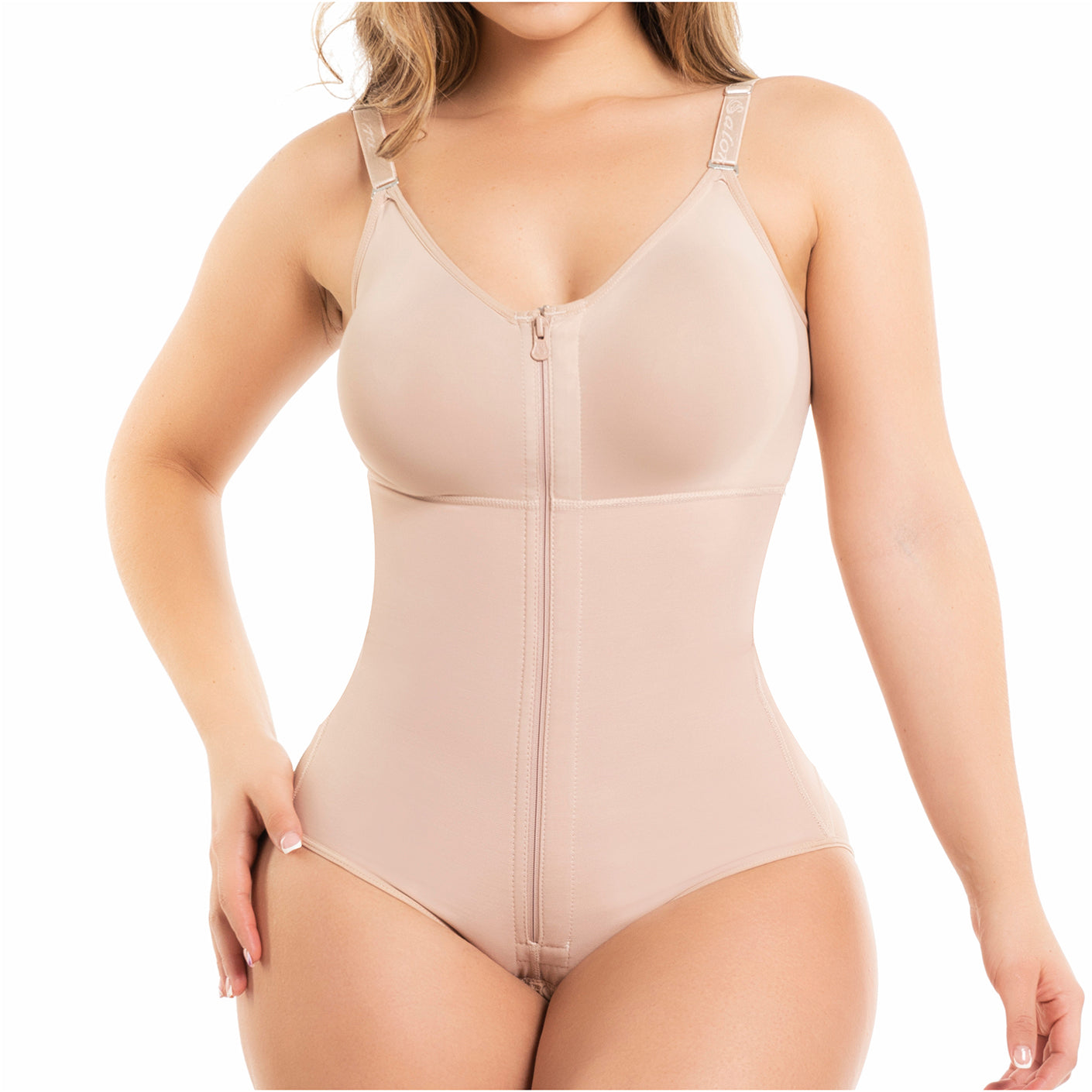 Salome 0520 Fajas Reductoras Y Moldeadoras Colombianas Liposuction  Compression Garments Beige XS at  Women's Clothing store