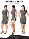 Postpartum Colombian Butt Lifter Shapewear Open Bust Bodysuit 066BF
