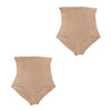 2-Pack High Waisted Tummy Control Panties Fajas Colombianas Sonryse SP607NC