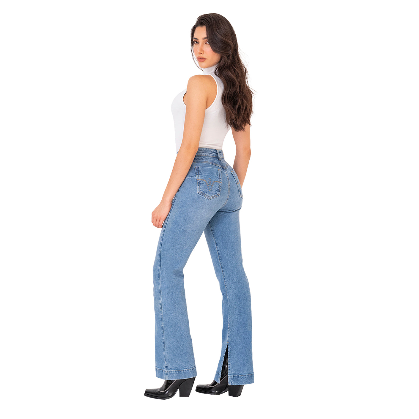High Rise Butt Lift Skinny Colombian Jeans Colombianos with Removable–  Fajas Colombianas Shop