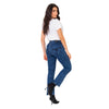 Regular Rise Butt Lift Straight Colombian Mom Jeans for Women LOWLA 212359