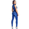 Colombian Denim One Piece Jumpsuit with Inner Girdle LOWLA 268217-1-Fajas Colombianas Shop