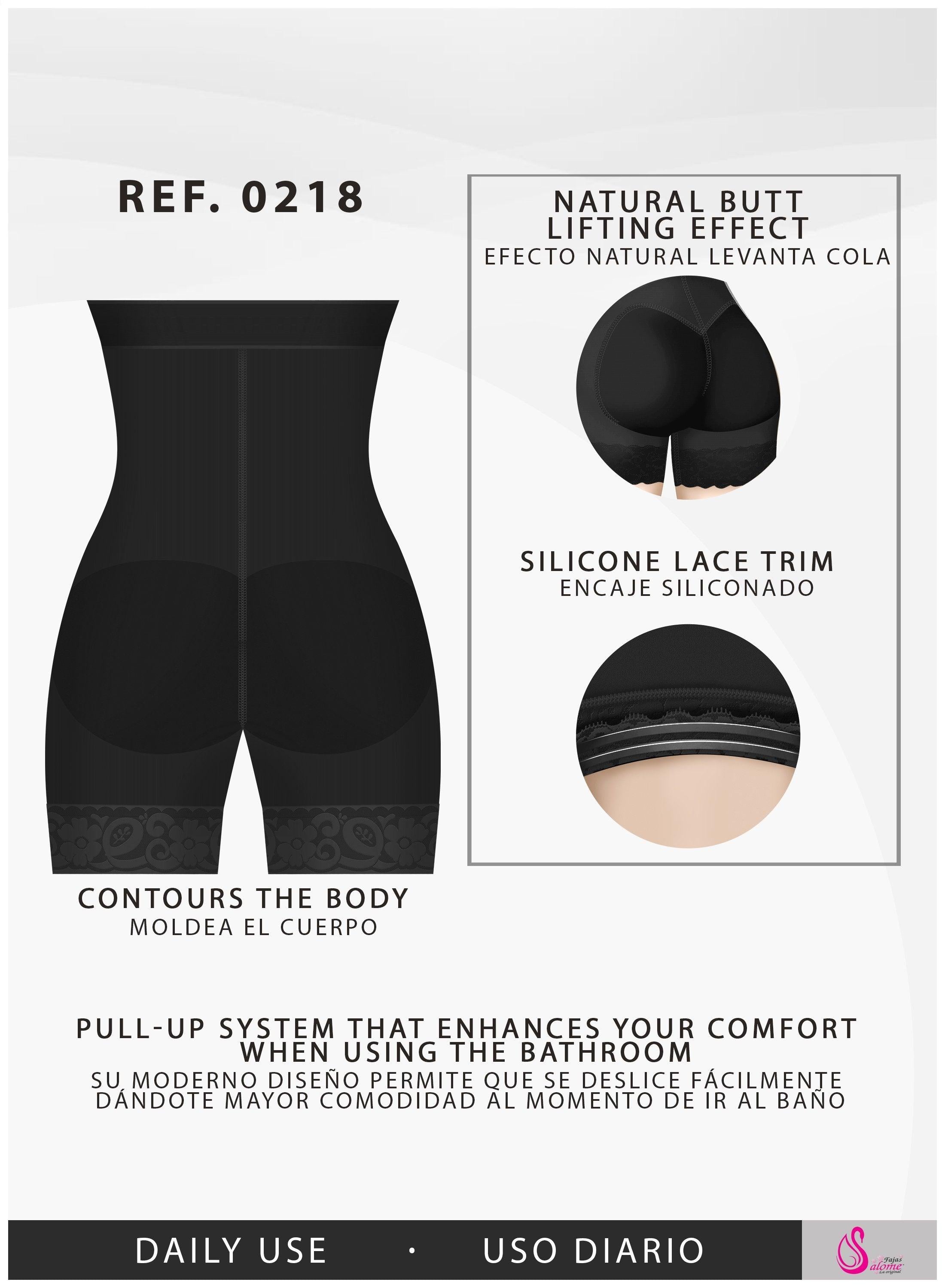 Salome Modelador de compressão de cintura alta BBL Shorts Fajas Colombianas  para Mujer Levanta Cola, Bege 218, M