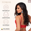 Sujetador push up de espalda alta con varillas laterales para Mujer Brasier Fajas SONRYSE C593