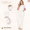 High Waisted White Straight Leg jeans for Women Lowla 242363