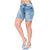 Shorts Demin Levanta Glúteos Cintura Alta Jeans desgastados para mujer Lowla 232361