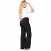 High Waisted White Straight Leg jeans for Women Lowla 242363