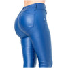 Mid Rise Faux Leather Jeans Lowla CCS2B0719-5-Fajas Colombianas Shop