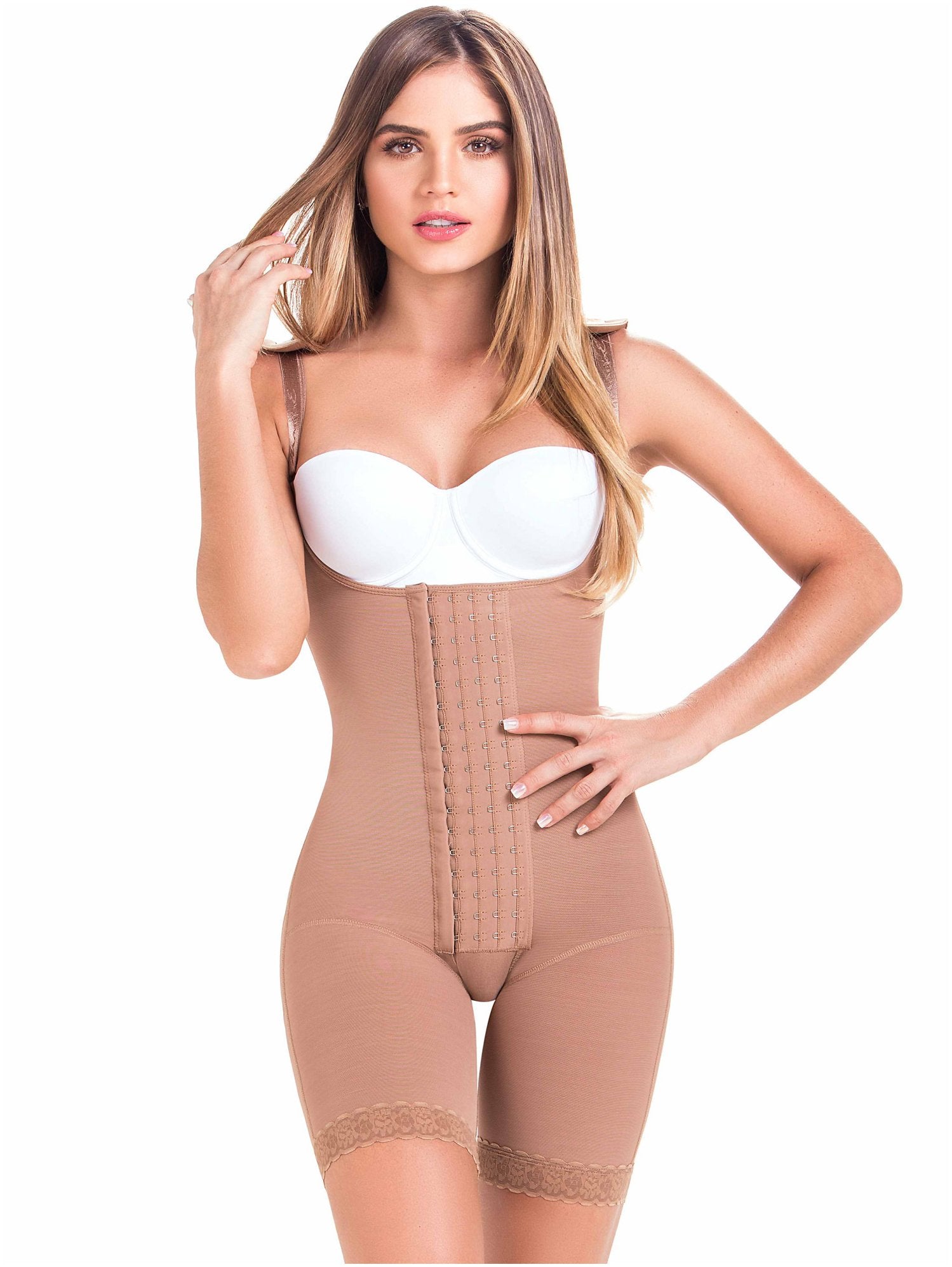MARIAE 9632 Fajas Colombianas Postparto Levanta Pompis Reductoras y  Moldeadoras Colombian Strapless Csection Postpartum Girdle Butt Lifter  Shapewear Beige XS at  Women's Clothing store