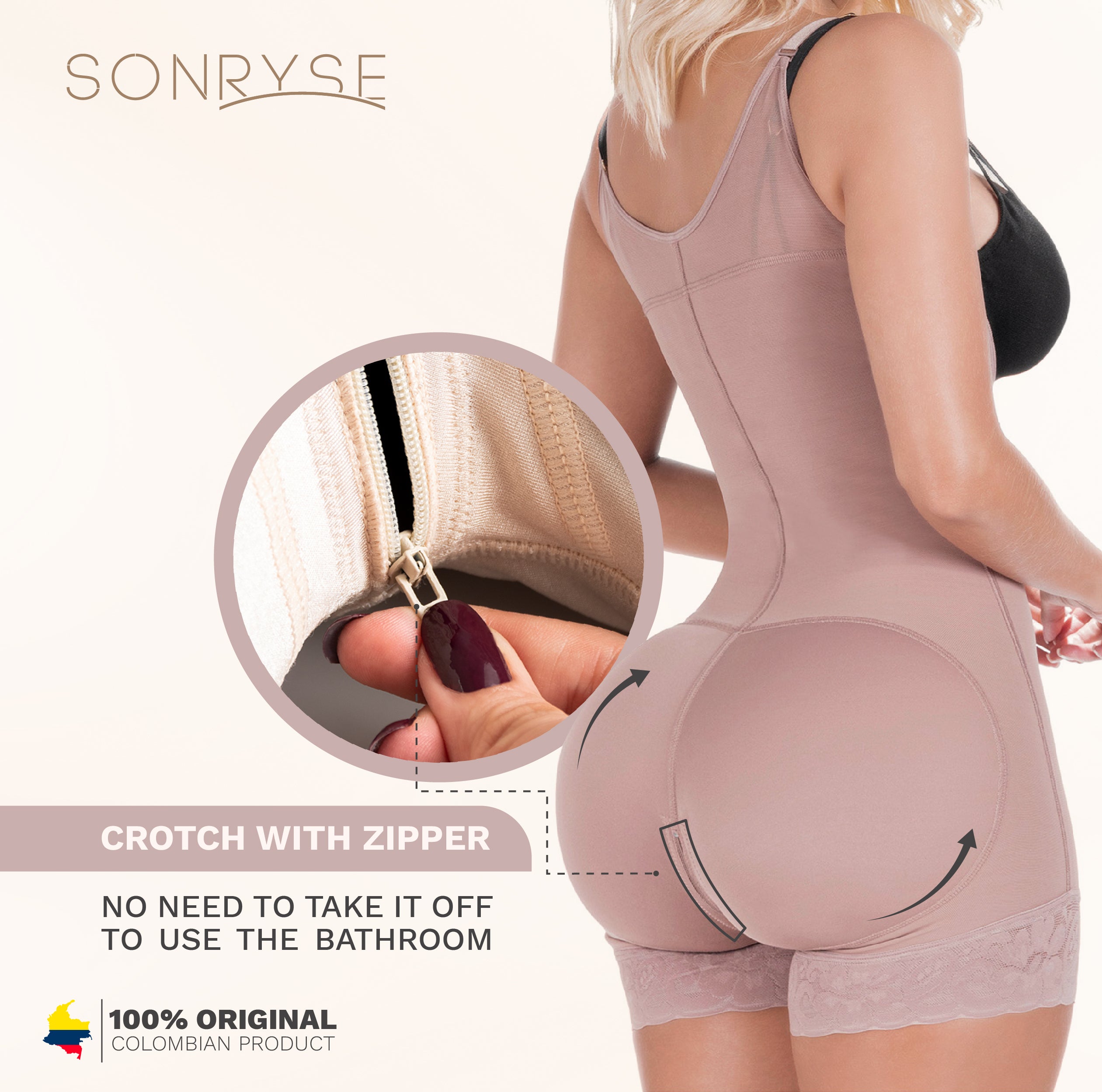 Postpartum Tummy Control Shapewear Faja Colombiana Sonryse 047