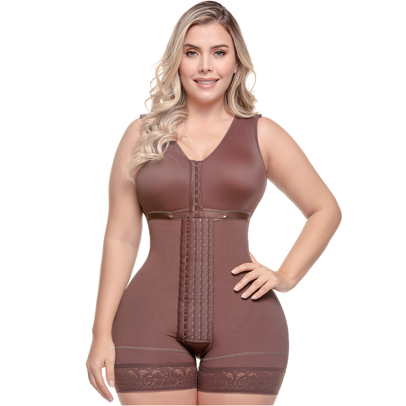 Fajas Colombianas Cupped Strapless Thong Bodysuit Shapewear Wired-cup Bra  Body Shaper Women Tummy Control Butt Lifter Corset