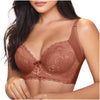 Brasier Push up Lace for Women with High Back Coverage Removable Straps SONRYSE C481