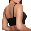 Brasier Push up Encaje para Mujer con Cobertura Espalda Alta Tirantes Removibles SONRYSE C481