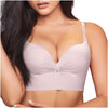 High Back Push up Bra with Side Bones for Women Brasier para Mujer Fajas SONRYSE C593