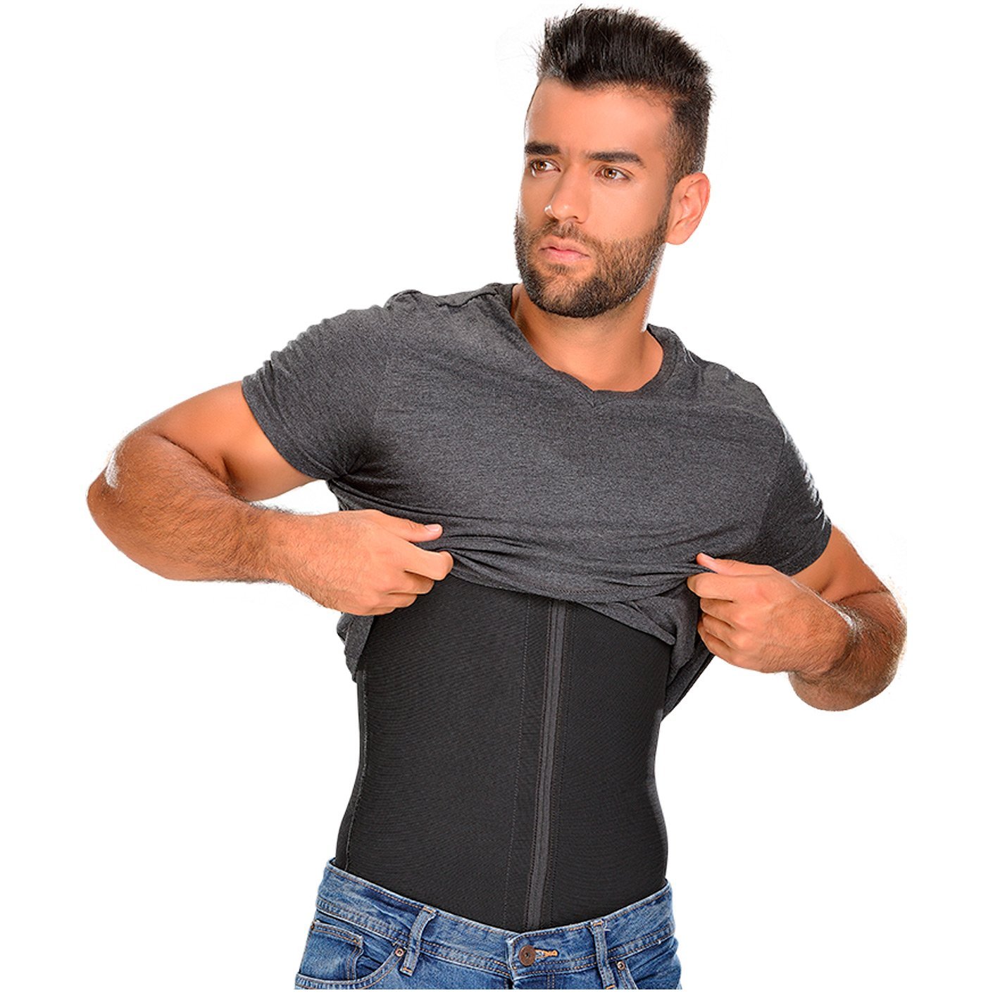 Camiseta sin mangas de compresión para hombre, chaleco adelgazante, MY – Fajas  Colombianas Shop